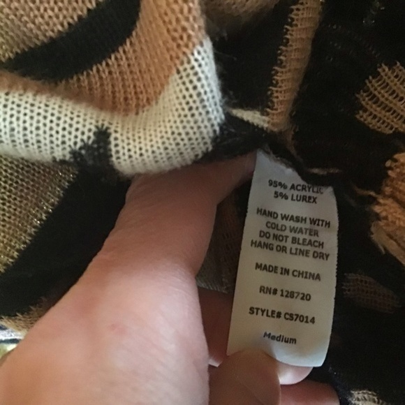 3 for 20 $ bundle Striped argyle sparkly oversized sweater - Picture 3 of 8